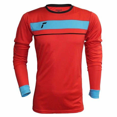 Reusch Match Longsleeve Padded Jersey de gardien de but de soccer - Rouge / Bleu