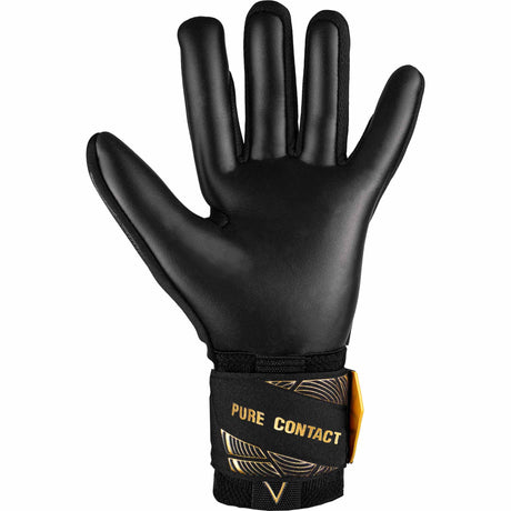 Reusch Pure Contact Infinity gants de gardien de but de soccer - Noir / Or