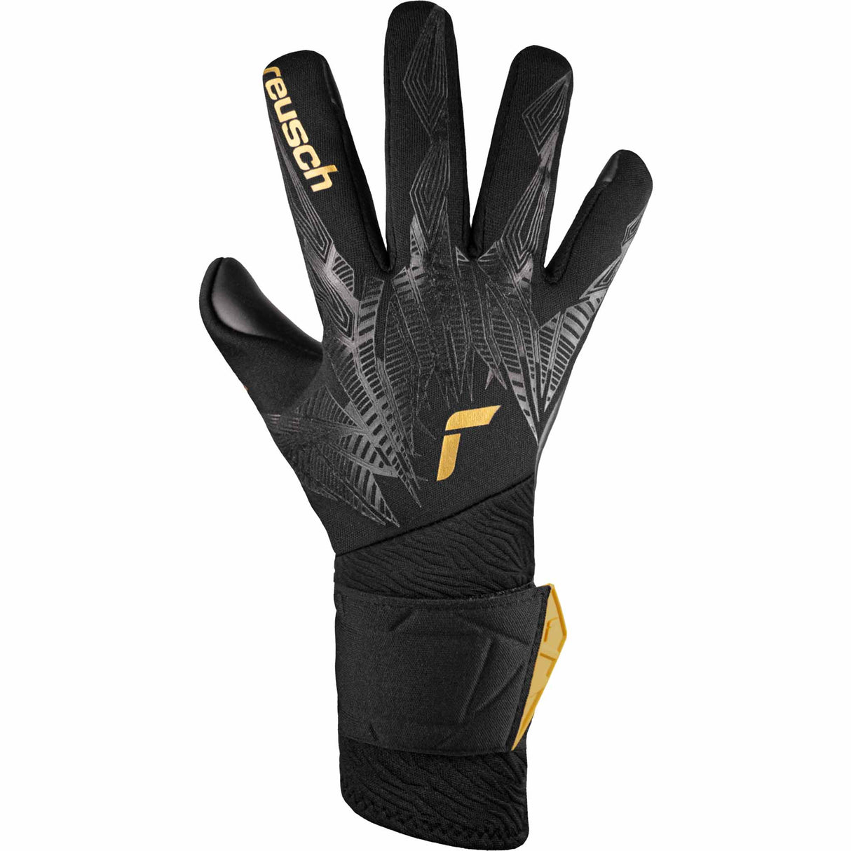 Reusch Pure Contact Infinity gants de gardien de but de soccer - Noir / Or