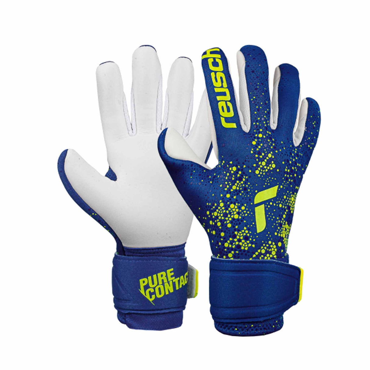 Reusch Pure Contact Silver junior gants de gardien de soccer - Bleu / Jaune