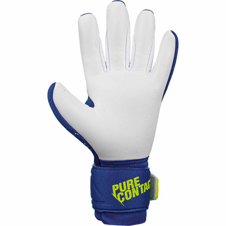 Reusch Pure Contact Silver junior gants de gardien de soccer - Bleu / Jaune
