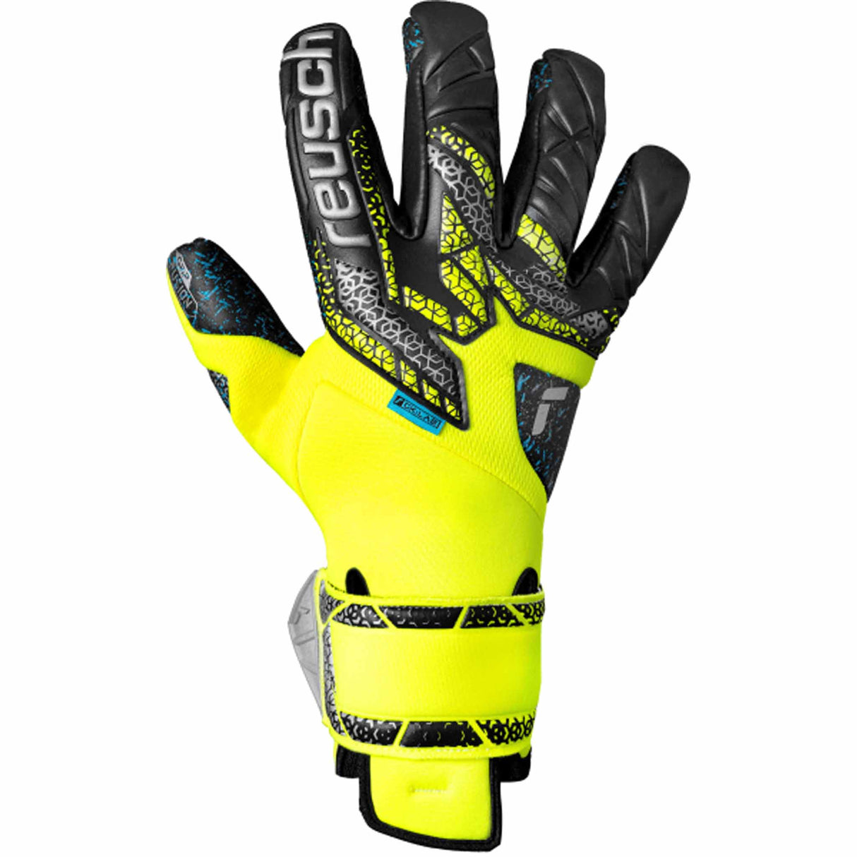 Reusch Attrakt Fusion Guardian Goalkeeper Gloves - Black / Safety Yellow