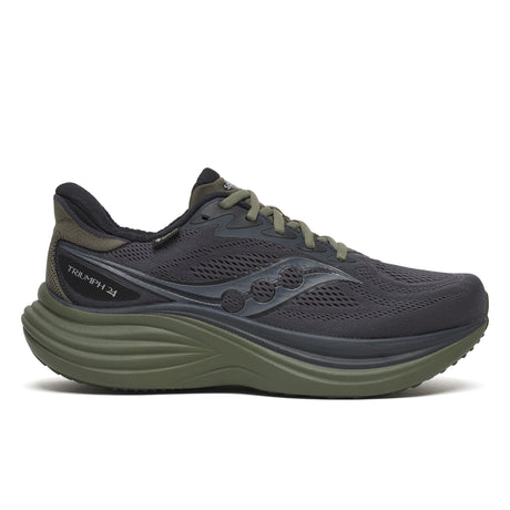 Saucony Triumph 24 GTX running shoes men - Ebony / Fatigue