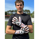 RG Goalkeeper gloves Snaga FS Gants de gardien de but de soccer - Blanc / Orange