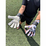 RG Goalkeeper gloves Snaga FS Gants de gardien de but de soccer enfants - Blanc / Orange