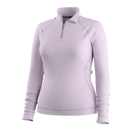 Smartwool Haut de base à demi-zip Classic Thermal Merino pour femme – Chiné ciel lavande (vue détaillée 10)