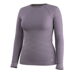 Smartwool Intraknit All-Season Merino base layer top for women – Purple Storm (detail view 6)