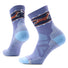 Smartwool mi-chaussette de randonnée imprimée Fox Meadow pour femme - Bleu Nuit Tombante