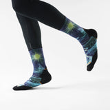 Smartwool Treeline printed trail running crew socks for men - Deep Navy, second view