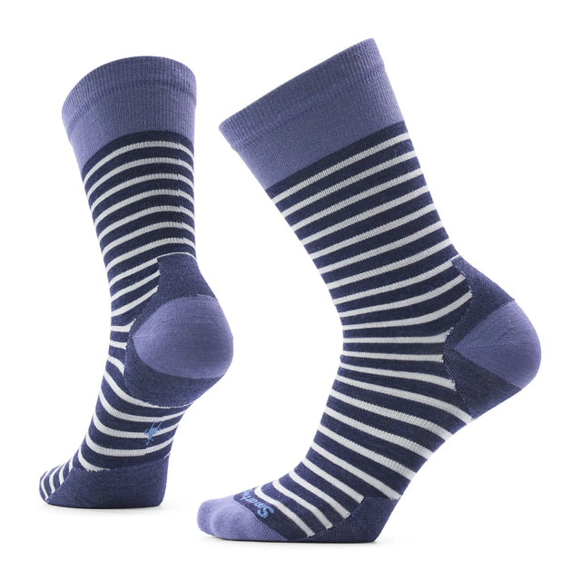 Smartwool Everyday Pin Stripe crew socks for women - Deep Navy, main view