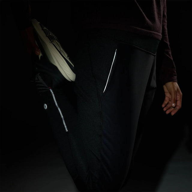 Smartwool Active Fleece wind pant for women – Black (detail view 2)