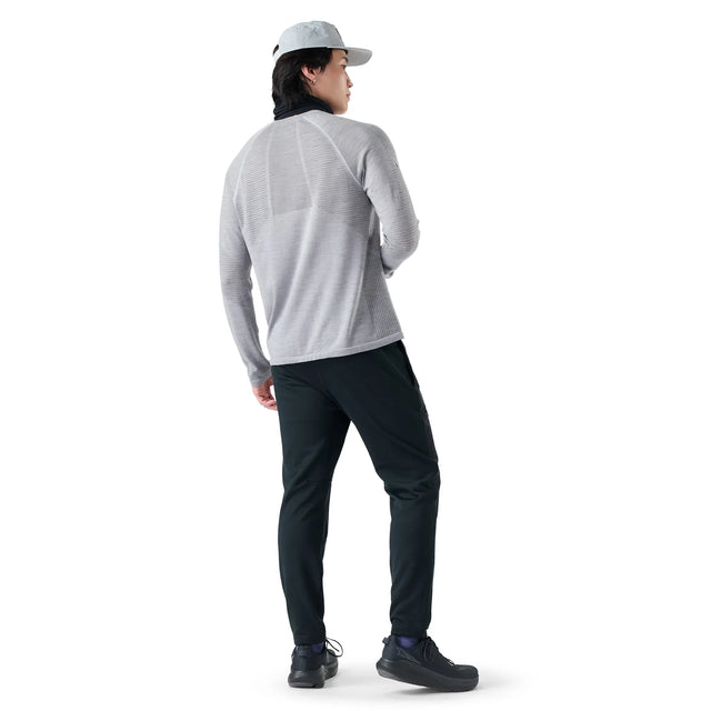 Smartwool Active Fleece wind pant for men – Black (detail view 1)