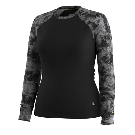 Smartwool Classic Thermal Merino Crew for Women – Black Tie Dye (detail view 10)