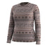 Smartwool Classic Thermal Merino Crew for Women – Mocha Fair Isle Fun (detail view 10)