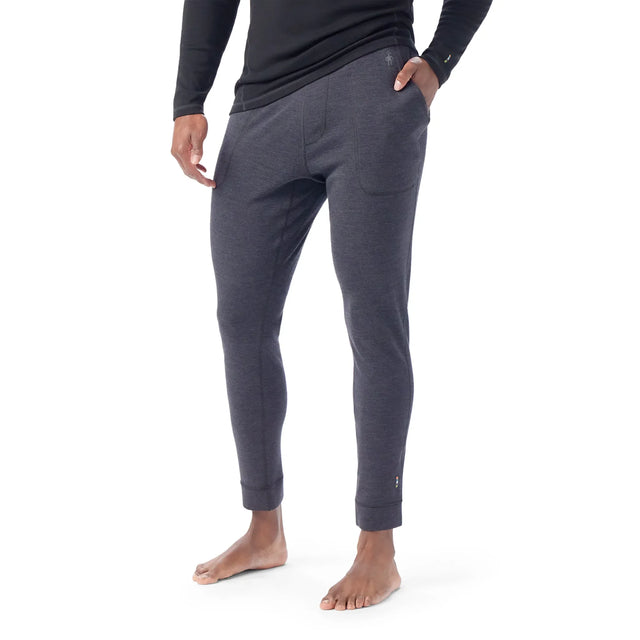 Pantalon jogger Smartwool Thermal Merino chiné anthracite pour homme