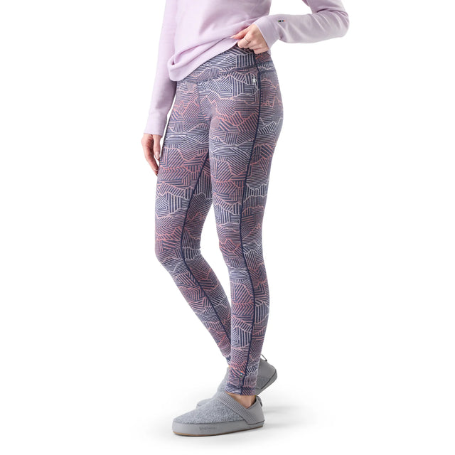Smartwool caleçon long Classic Thermal Merino pour femme – Nuit tombante Sommets Géo (vue principale)