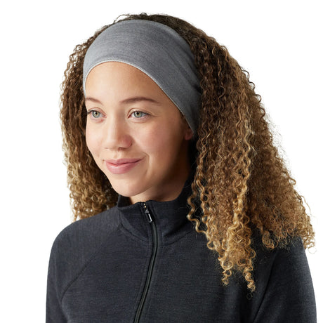 Bandeau Smartwool Thermal Merino réversible unisexe - Light Gray Color Shift