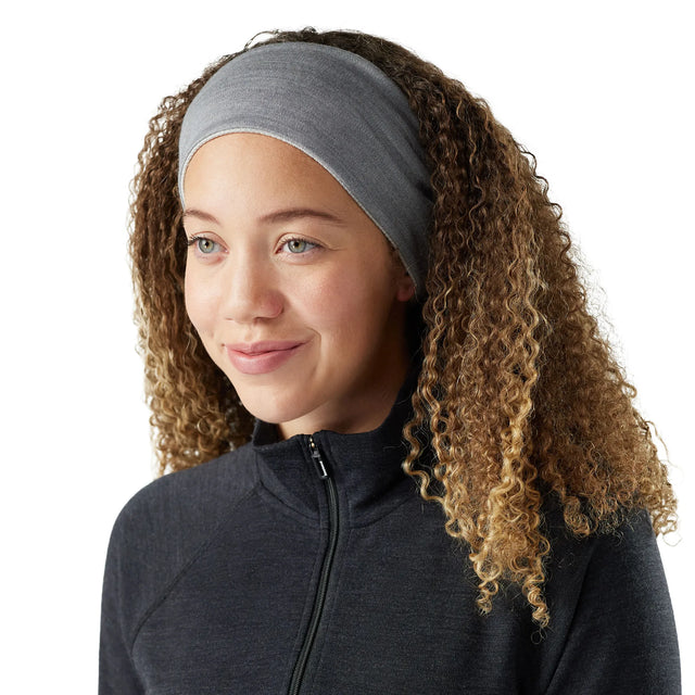 Bandeau Smartwool Thermal Merino réversible unisexe - Light Gray Color Shift