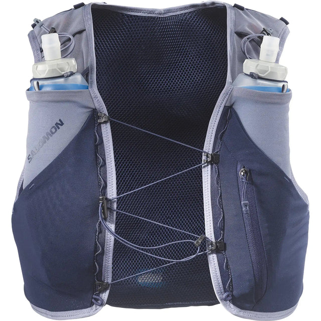 Salomon Salomon ADV Skin 5 Gradient veste d'hydratation de course à pied - Maritime Blue / Grisaille / Sunny Lime