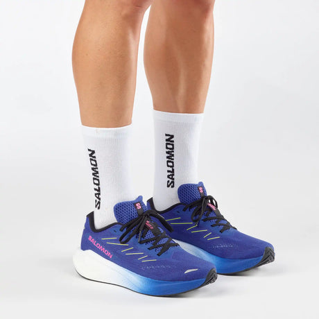 Salomon Aero Blaze 3 chaussures de course à pied homme - Bluing / White / Acid Lime