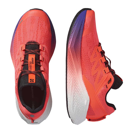 Salomon Aero Glide 3 chaussures de course à pied homme - Neon Flame / White