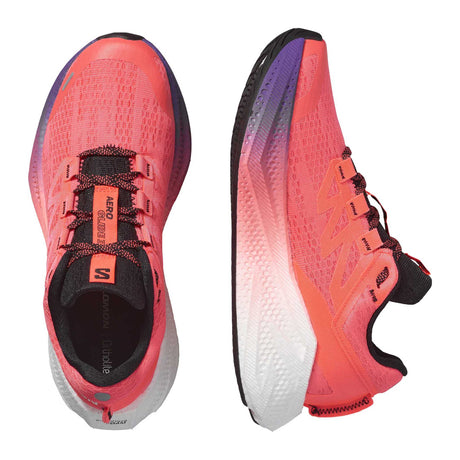 Salomon Aero Glide 3 chaussures de course à pied femme - Neon Flame / White
