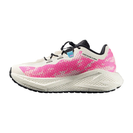 Salomon Aero Glide 4 GRVL chaussures de course femme - Vanilla Ice / Knockout Pink / Black