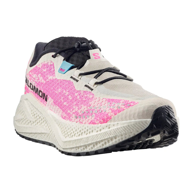 Salomon Aero Glide 4 GRVL chaussures de course femme - Vanilla Ice / Knockout Pink / Black