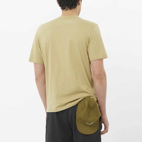 Salomon Big Logo Tee for Men - Gray Green