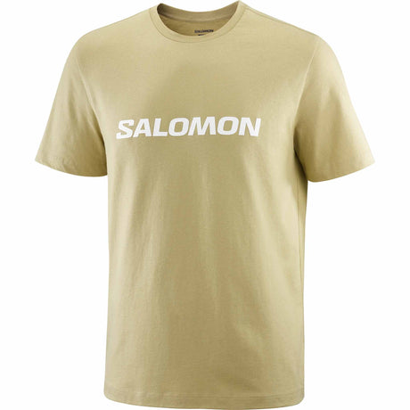 Salomon Big Logo Tee for Men - Gray Green