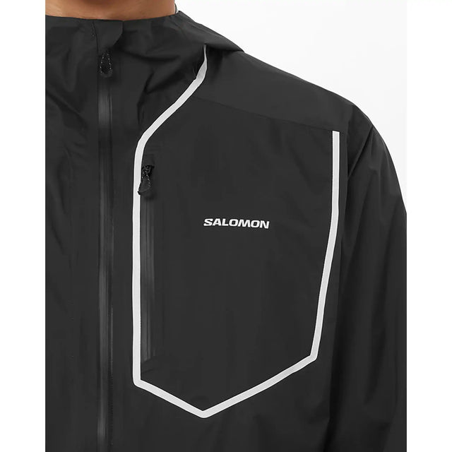 Salomon Bonatti Pro manteau de course imperméable pour homme - Deep Black