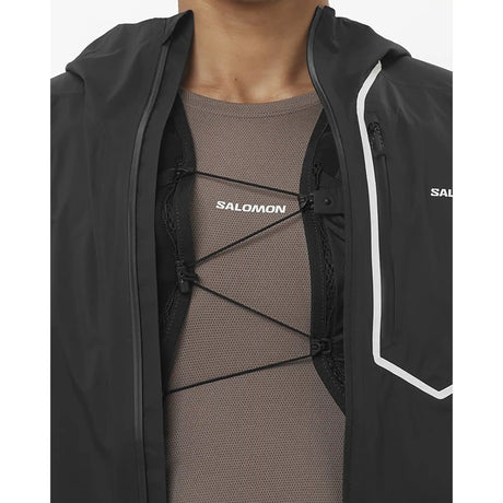 Salomon Bonatti Pro manteau de course imperméable pour homme - Deep Black