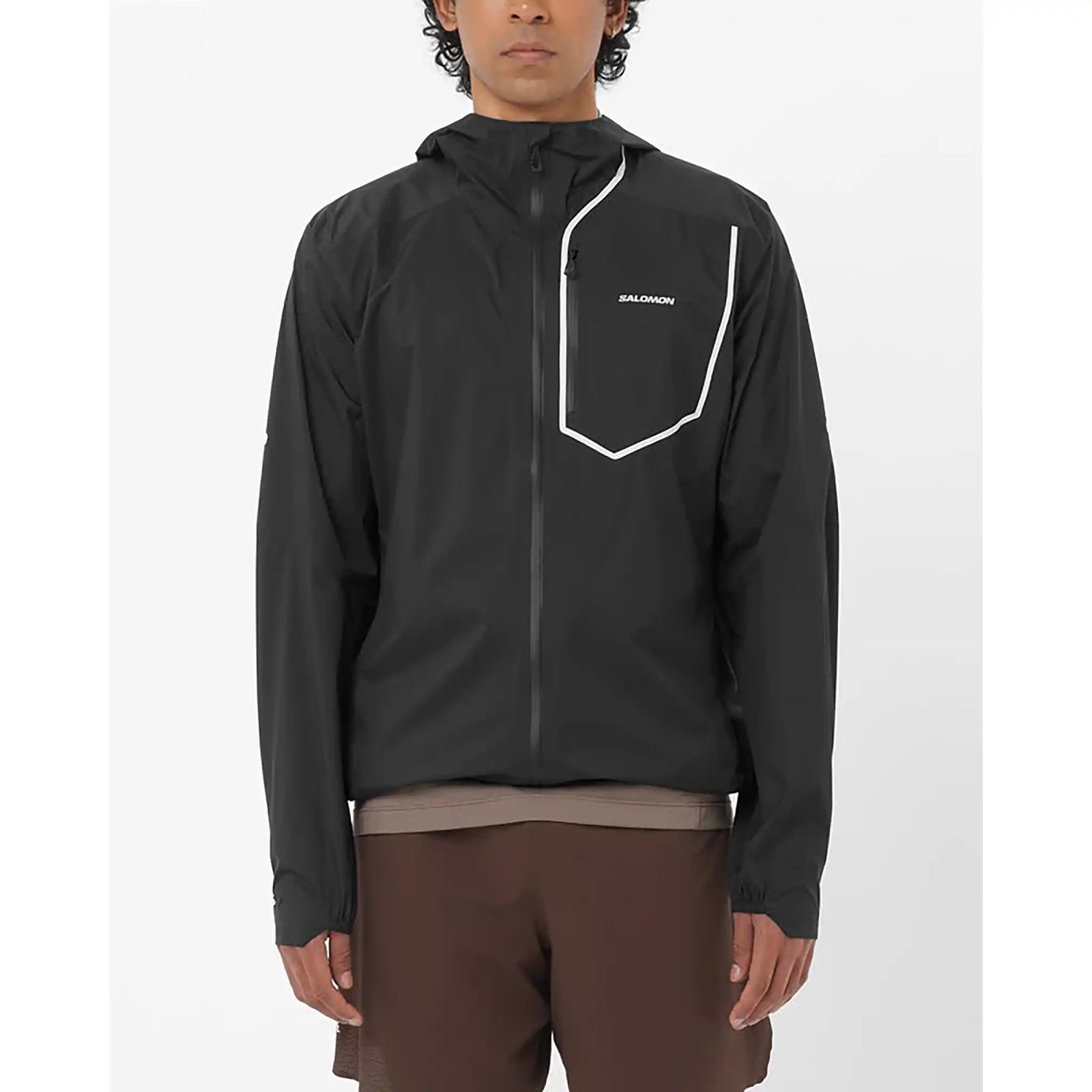 Salomon Bonatti Pro manteau de course imperméable pour homme - Deep Black