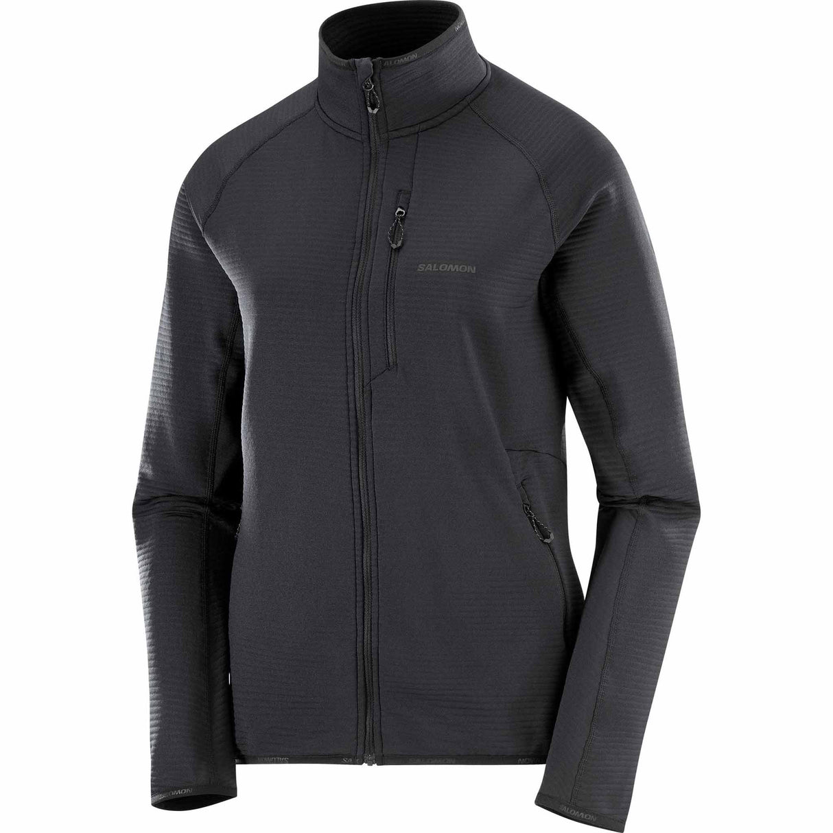 Salomon Essential Light Warm Full Zip Midlayer for Women - Deep Black