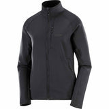 Salomon Essential Light Warm Full Zip Midlayer for Women - Deep Black