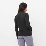 Salomon Essential Light Warm Full Zip Midlayer for Women - Deep Black