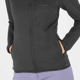 Salomon Essential Light Warm Full Zip Midlayer for Women - Deep Black