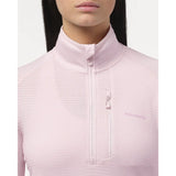 Salomon Essential Light Warm Half Zip Midlayer chandail pour femme - Icy Pink
