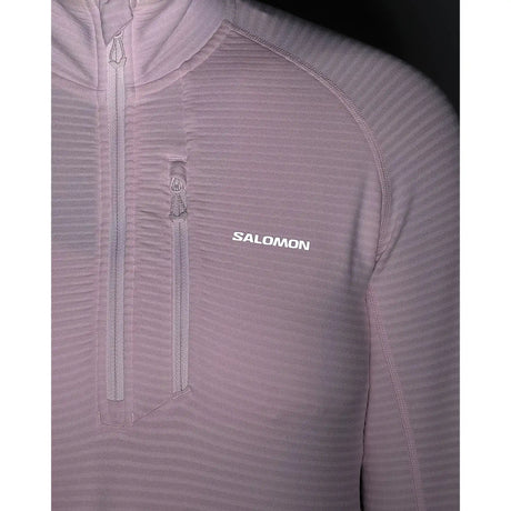 Salomon Essential Light Warm Half Zip Midlayer chandail pour femme - Icy Pink