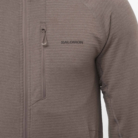 Salomon Essential Lightwarm Full Zip Men's Midlayer - Iron