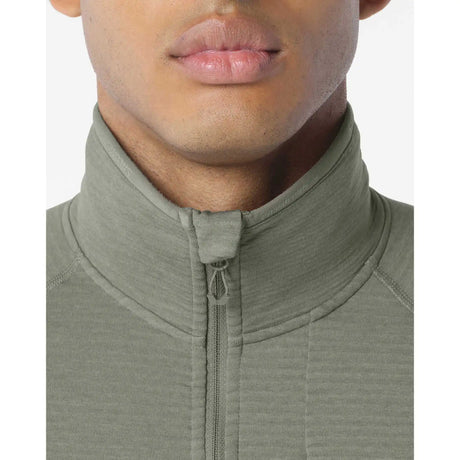 Salomon Essential Lightwarm Full Zip Midlayer chandail de course pour homme - Castor Gray