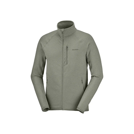 Salomon Essential Lightwarm Full Zip Midlayer chandail de course pour homme - Castor Gray