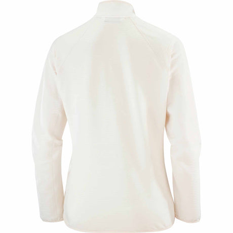 Salomon Essential Lightwarm Half Zip Mid Layer - Whisper White