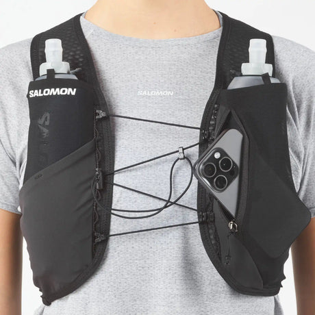 Salomon GRAVEL Skin 4 veste d'hydratation de course à pied - Noir