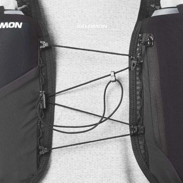 Salomon GRAVEL Skin 4 veste d'hydratation de course à pied - Noir