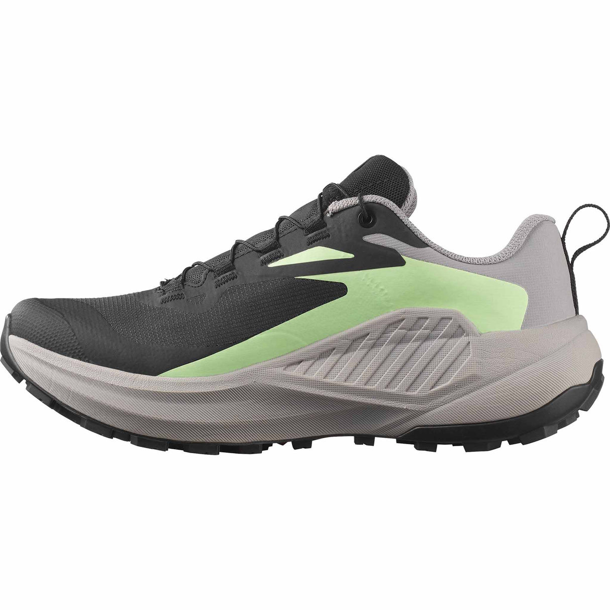 Salomon Genesis GTX Women's Trail Running Shoes - Black / Gull / Patina Green