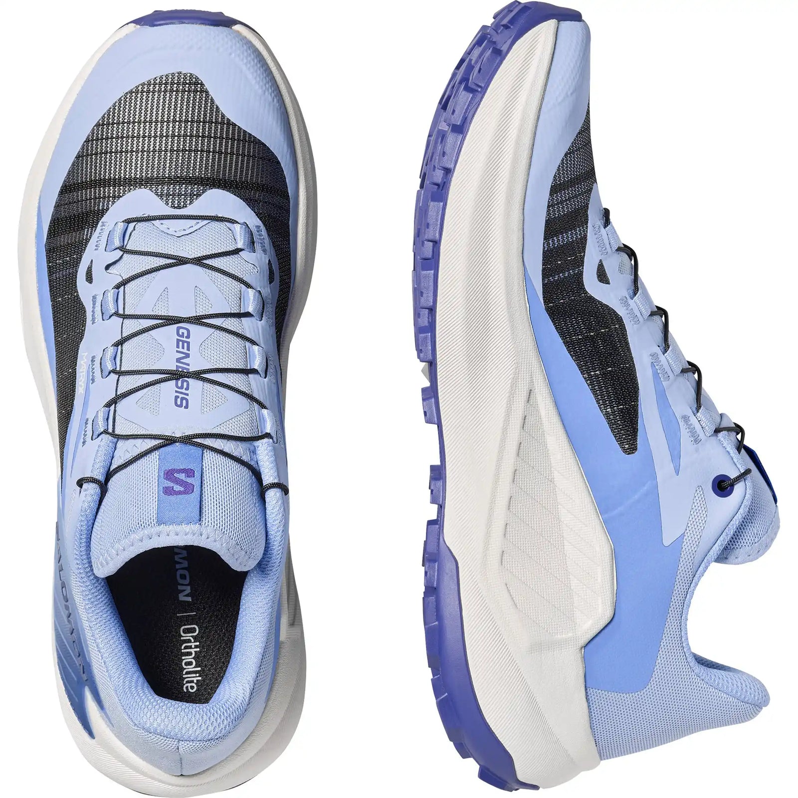 Salomon Genesis chaussures de course à pied trail femme - Brunnera Blue / Persian Jewel / Deep Blue