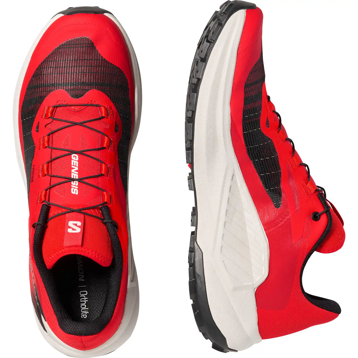 Salomon Genesis chaussures de course en sentier homme  - Fiery Red / Lava Falls