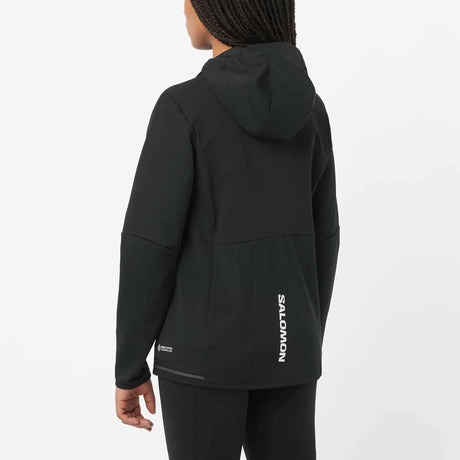 Salomon Gore-Tex Infinium Windstopper Women's Shell Jacket - Deep Black