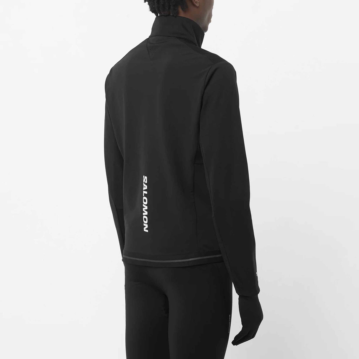 Salomon Gore-Tex Infinium Windstopper Men's Soft Shell Jacket - Deep Black